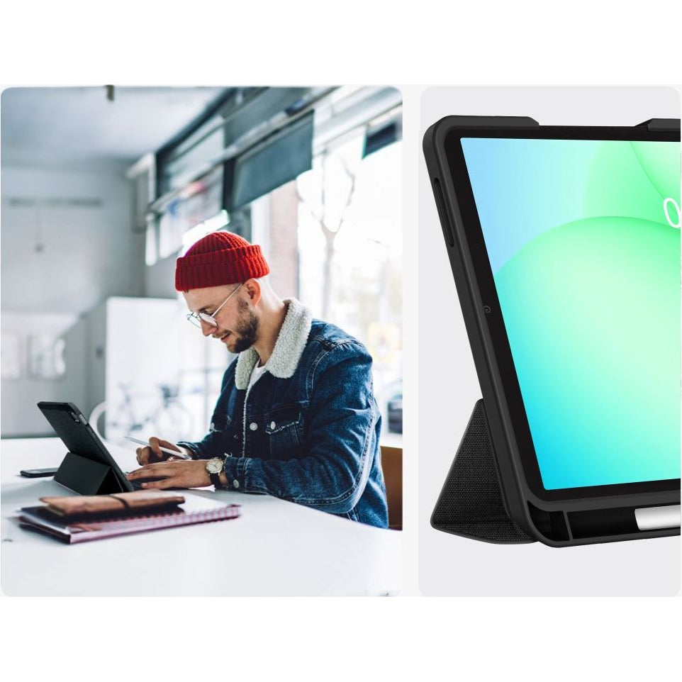 Schutzhülle für Galaxy Tab A11 Plus / Tab A9 Plus, Tech-Protect SC Pen Canvas, Schwarz