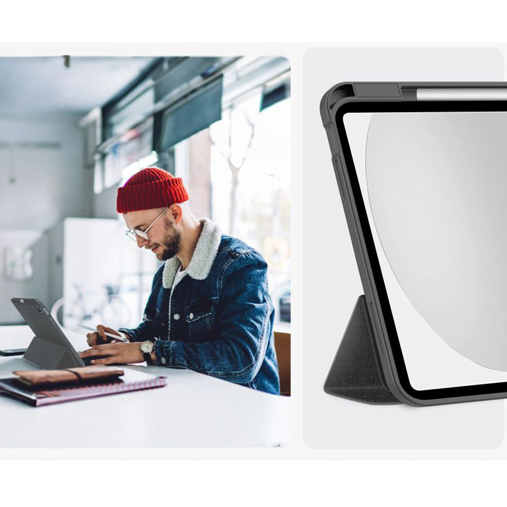 Schutzhülle für iPad 11 / 10 gen. 2025 / 2022, Tech-Protect SC Pen Canvas, Schwarz-Grau