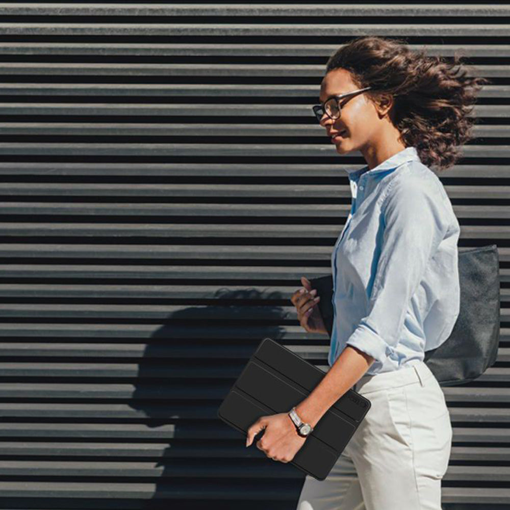 Schutzhülle mit Klappe für Galaxy Tab A11 / Tab A9, Tech-Protect SC Pen, Schwarz