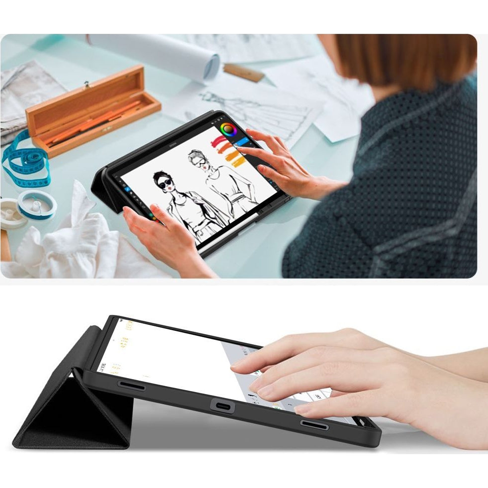 Schutzhülle mit Klappe für Galaxy Tab S11 11", Tech-Protect SC Pen, Schwarz
