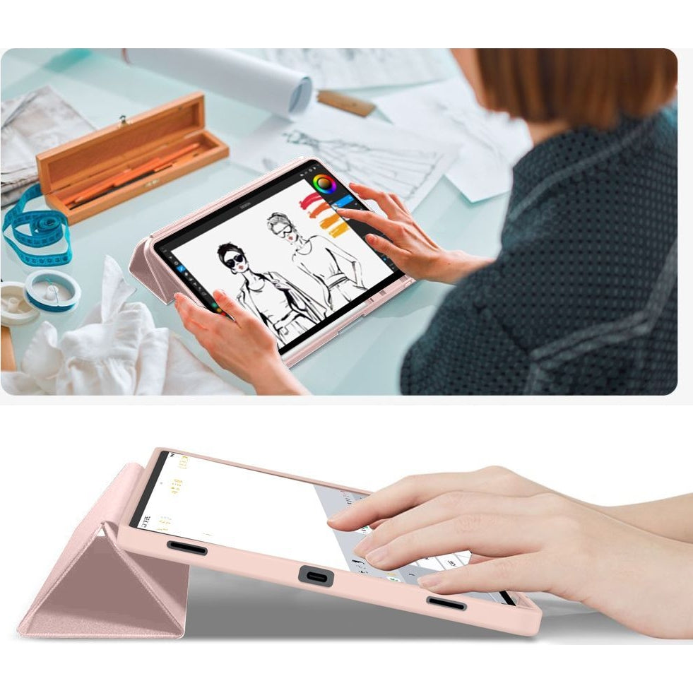 Schutzhülle mit Klappe für Galaxy Tab S11 11", Tech-Protect SC Pen, Rosa