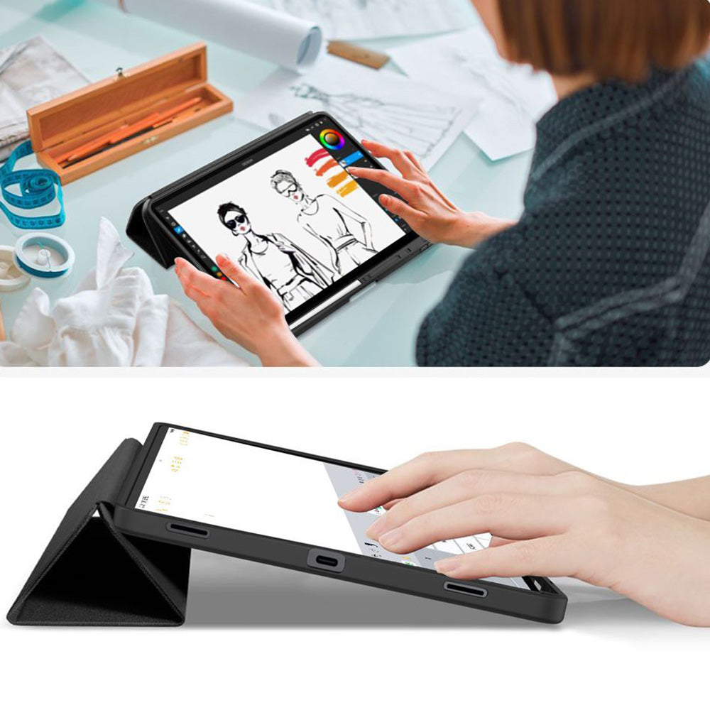 Schutzhülle mit Klappe für Galaxy Tab S11 Ultra / S10 Ultra / S9 Ultra / S8 Ultra, Tech-Protect SC Pen, Schwarz