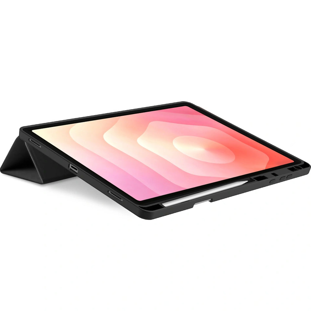 Schutzhülle mit Klappe für Galaxy Tab S12 Plus, Tech-Protect SC Pen, Schwarz (10/11)