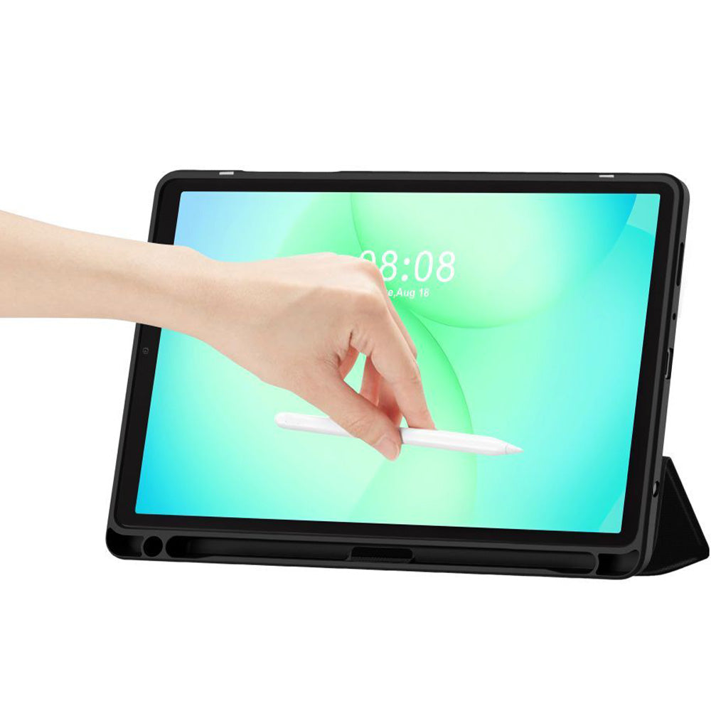 Schutzhülle mit Klappe für Galaxy Tab A11 / Tab A9, Tech-Protect SC Pen Hybrid, Schwarz