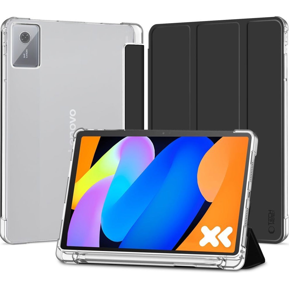 Schutzhülle mit Klappe für Lenovo Idea Tab 11, Tech-Protect SC Pen Hybrid, Schwarz