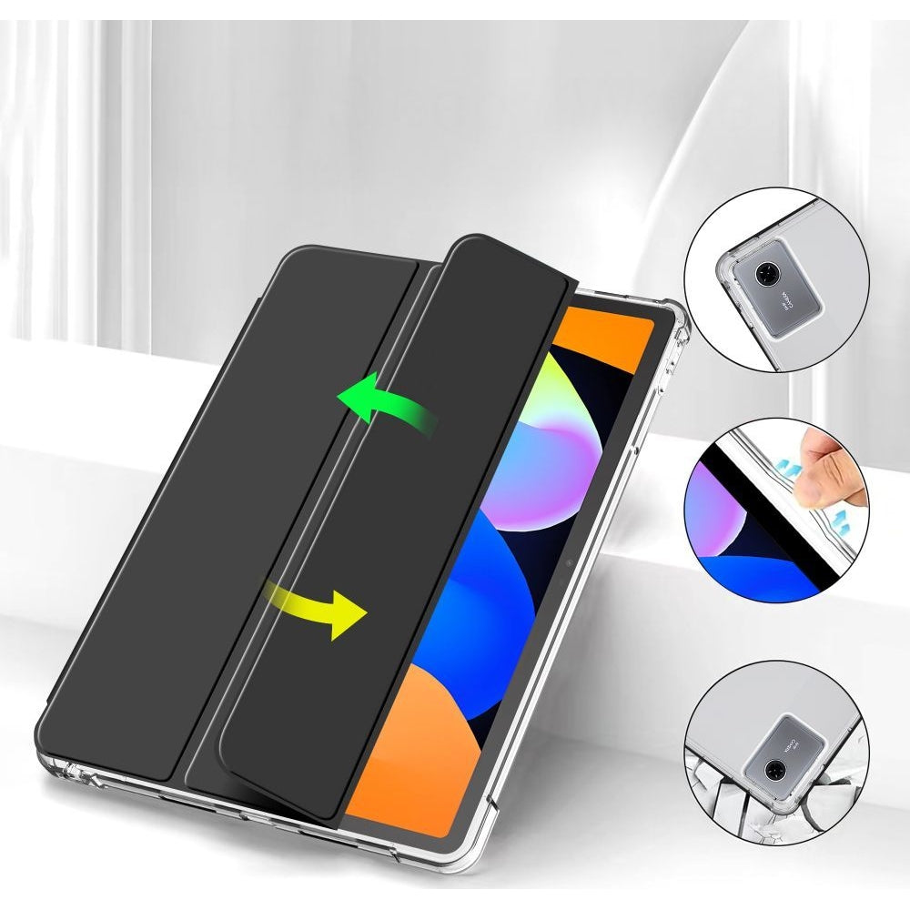 Schutzhülle mit Klappe für Lenovo Idea Tab 11, Tech-Protect SC Pen Hybrid, Schwarz