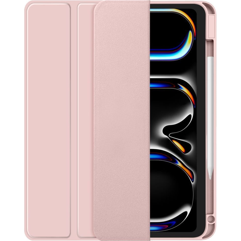 Schutzhülle mit Klappe für Apple iPad Pro 11 2024/2025, Tech-Protect SC Pen, Rosa