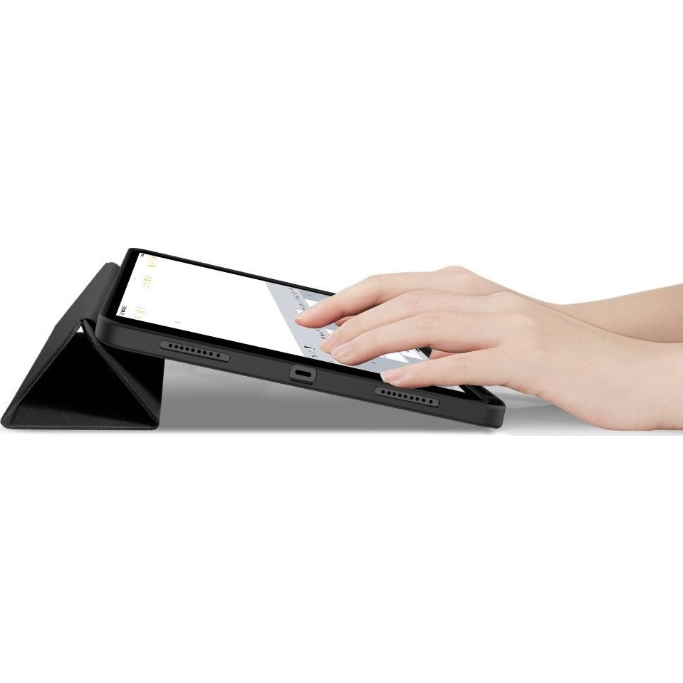 Schutzhülle mit Klappe für Apple iPad Pro 13 2024/2025, Tech-Protect SC Pen, Schwarz