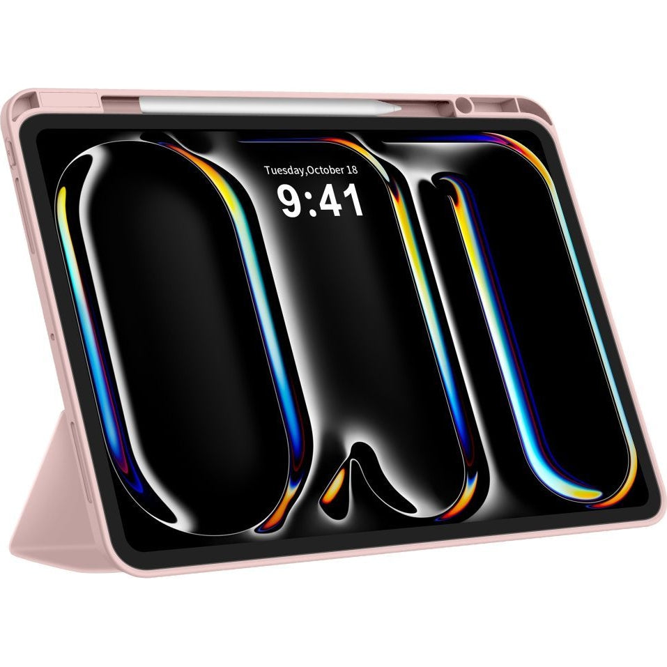 Schutzhülle mit Klappe für Apple iPad Pro 13 2024/2025, Tech-Protect SC Pen, Rosa