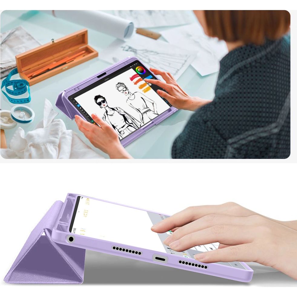 Schutzhülle für Lenovo Idea Tab 11.0, Tech-Protect SC Pen, Violett