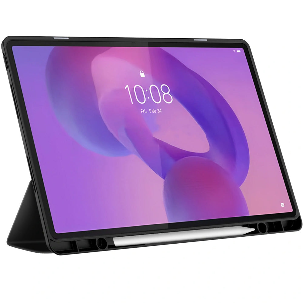 Schutzhülle mit Klappe für Lenovo Idea Tab Plus 12.1, Tech-Protect SC Pen, Schwarz