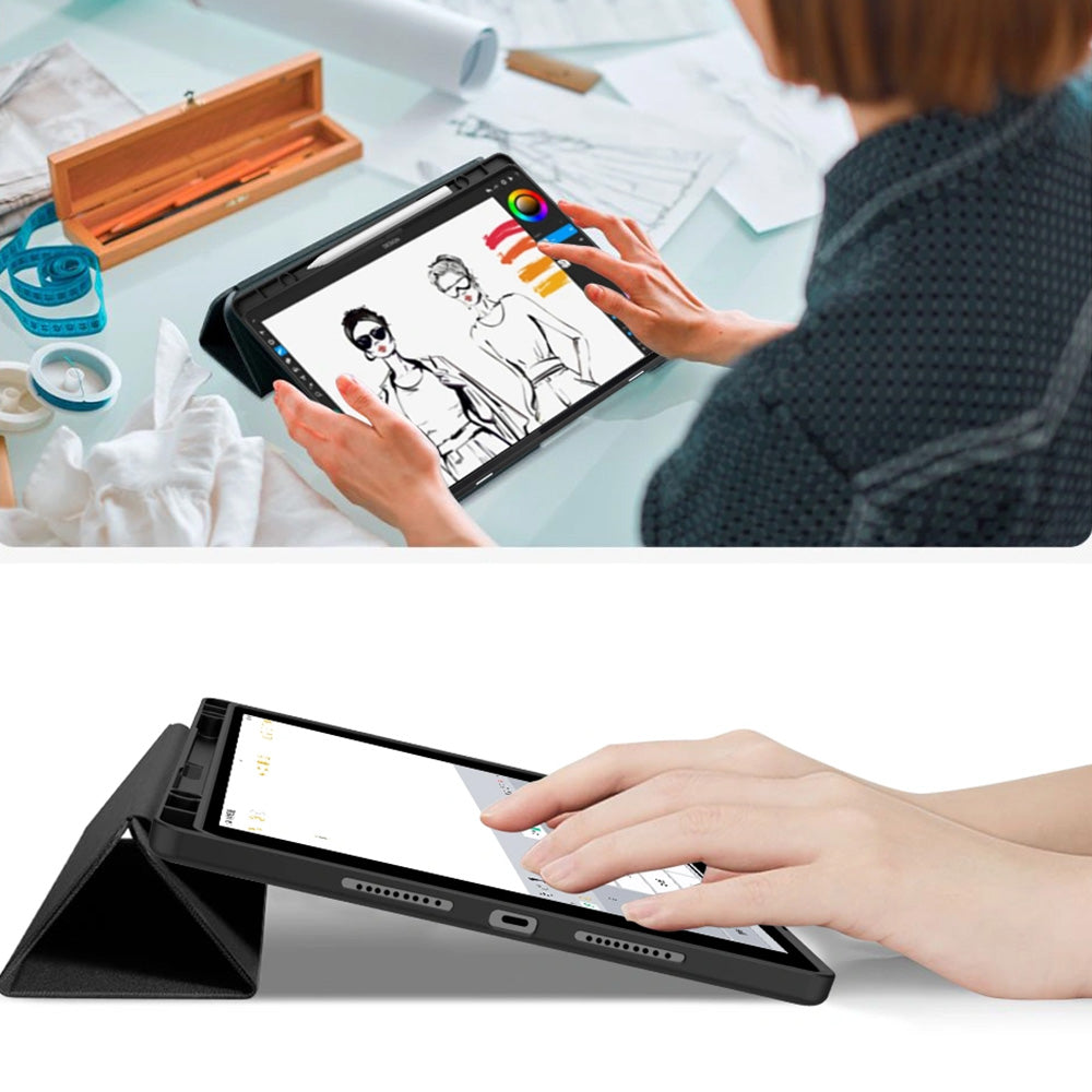 Schutzhülle mit Klappe für Lenovo Idea Tab Plus 12.1, Tech-Protect SC Pen, Schwarz
