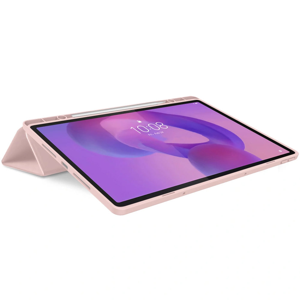 Schutzhülle mit Klappe für Lenovo Idea Tab Plus 12.1, Tech-Protect SC Pen, Rosa