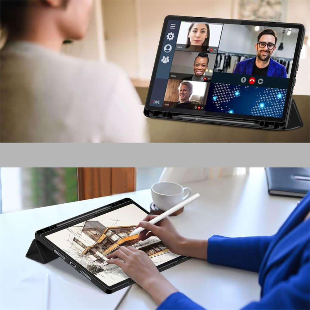 Schutzhülle für Lenovo Idea Tab Pro 12.7, Tech-Protect SC Pen, Schwarz