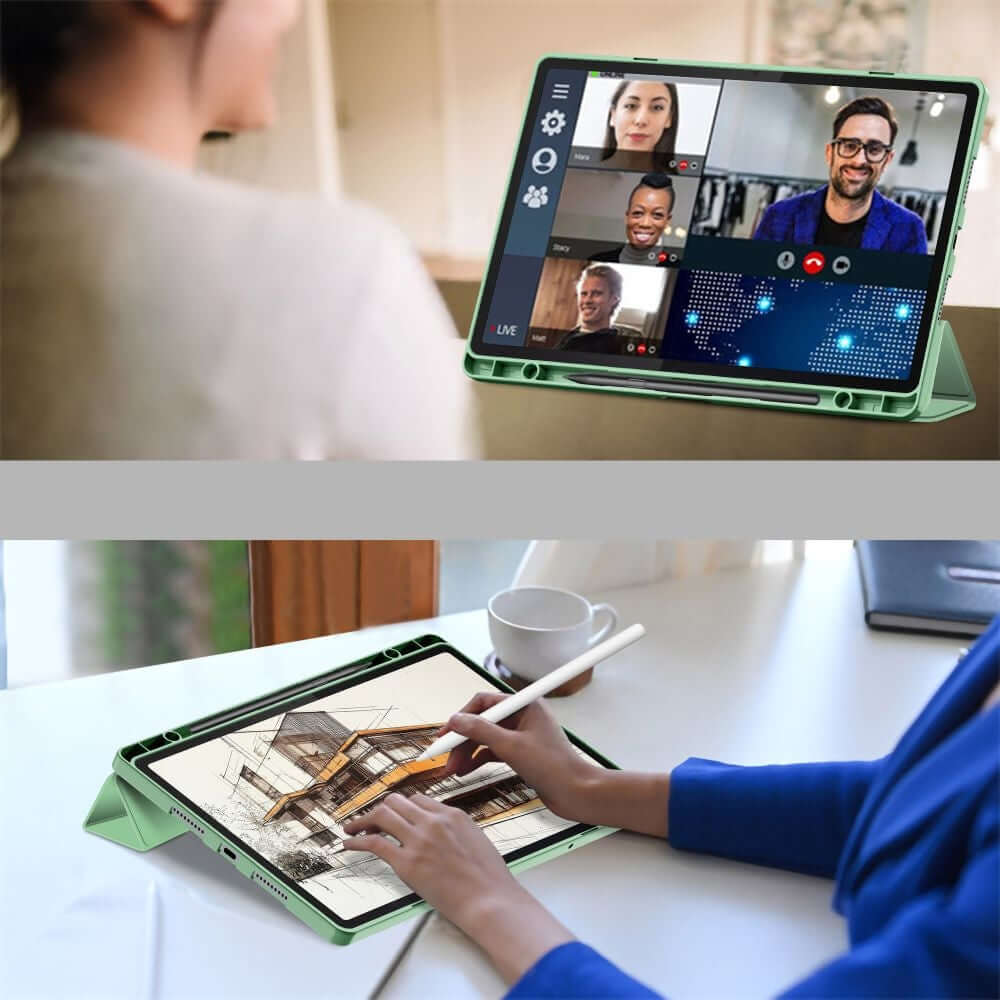 Schutzhülle für Lenovo Idea Tab Pro 12.7, Tech-Protect SC Pen,  Grün