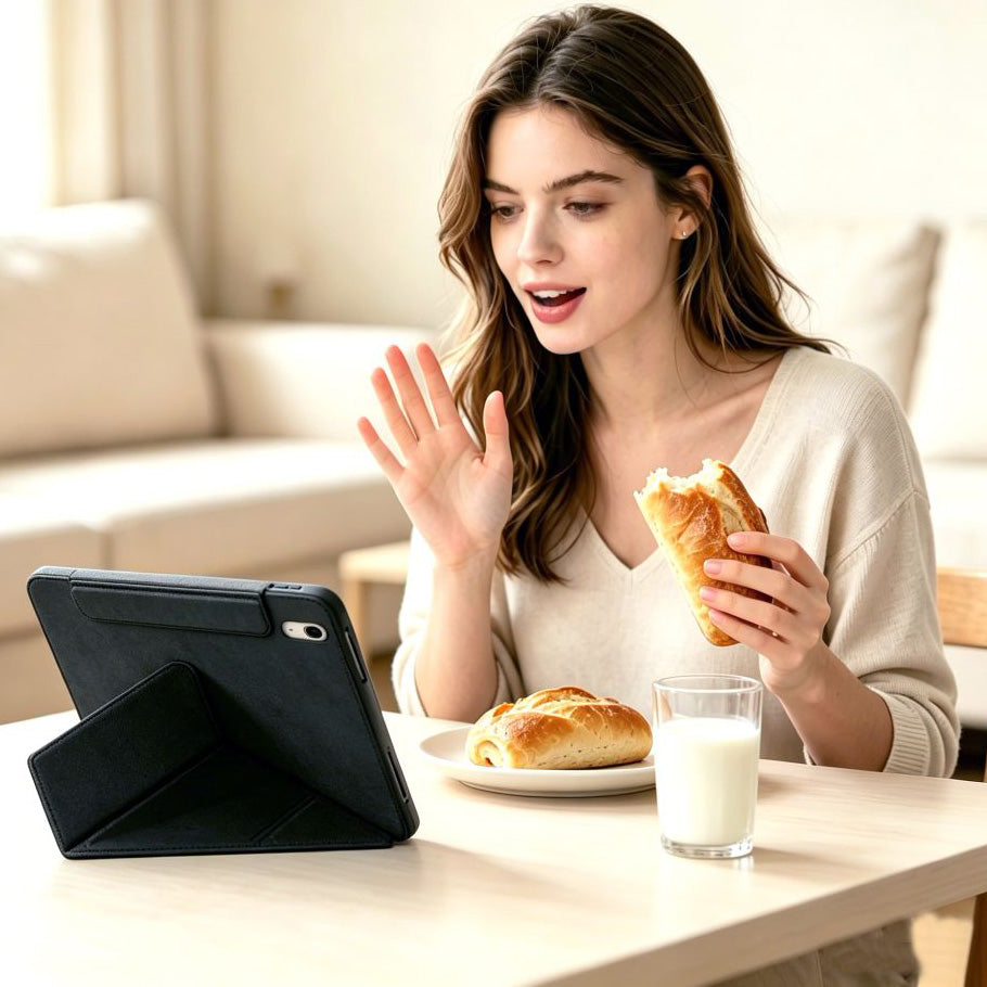 Schutzhülle mit Magnetklappe für iPad 11 / 10 gen. 2025 / 2022, Tech-Protect SC Pen Origami, Schwarz