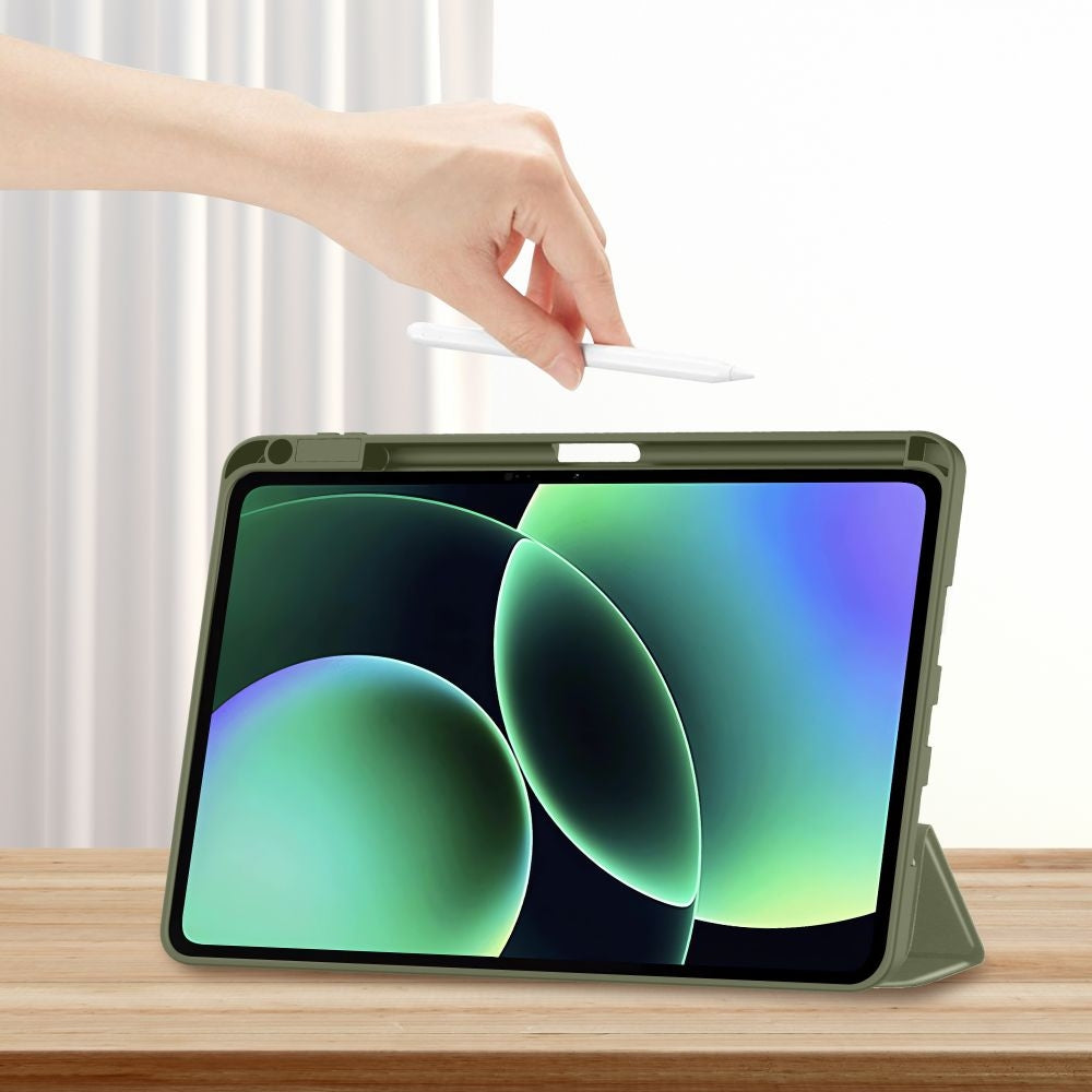 Schutzhülle mit Klappe für Xiaomi Pad 8 / 8 Pro / 7 / 7 Pro, Tech-Protect SC Pen, Grün