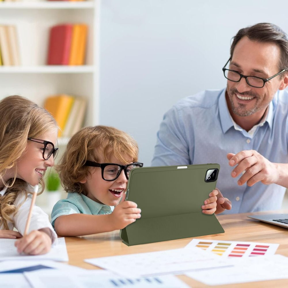 Schutzhülle mit Klappe für Xiaomi Pad 8 / 8 Pro / 7 / 7 Pro, Tech-Protect SC Pen, Grün