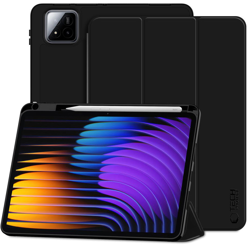 Schutzhülle für Xiaomi Pad 7 / 7 Pro, Tech-Protect SC Pen, Schwarz