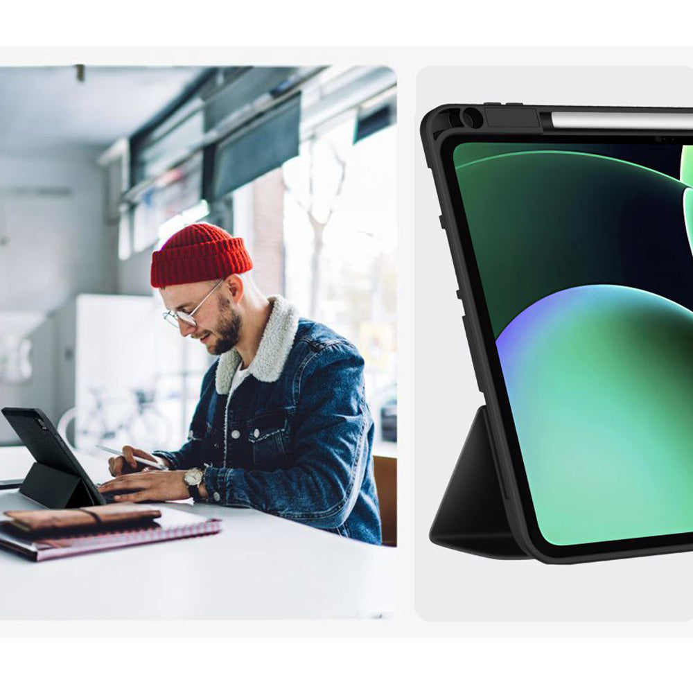 Schutzhülle mit Klappe für Xiaomi Pad 8 / 8 Pro / 7 / 7 Pro, Tech-Protect SC Pen, Schwarz