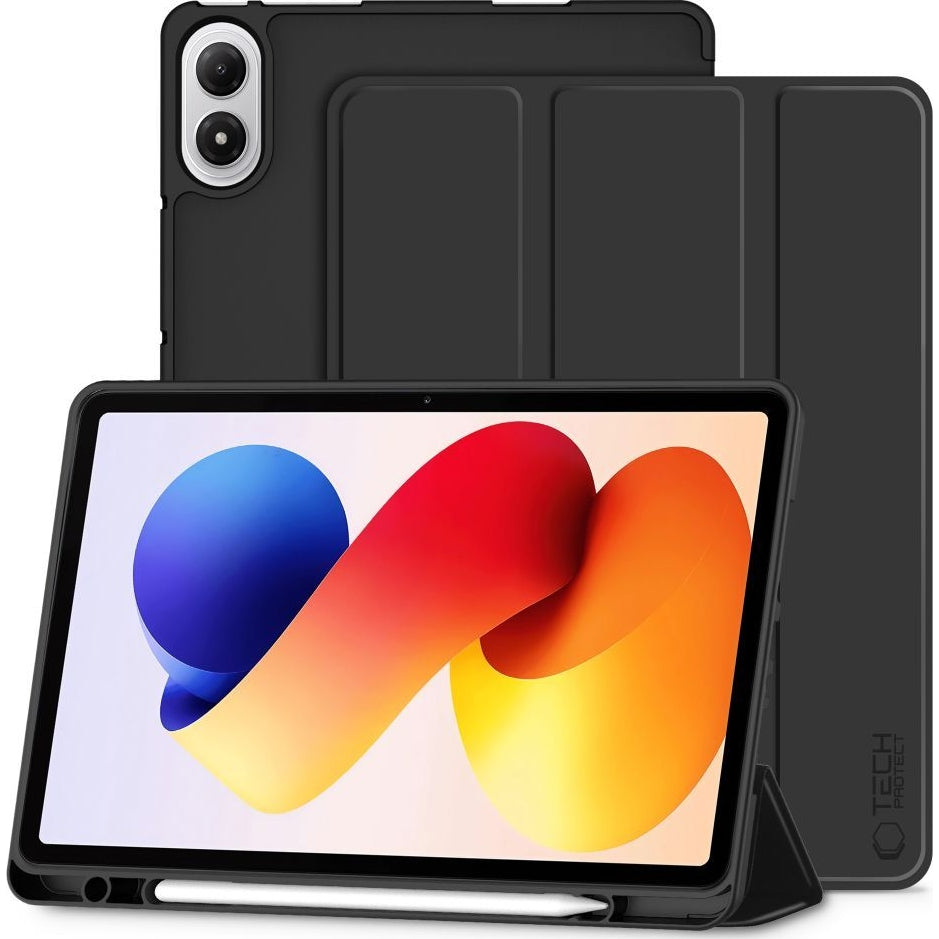 Schutzhülle mit Klappe für Xiaomi Redmi Pad 2 Pro, Tech-Protect SC Pen, Schwarz