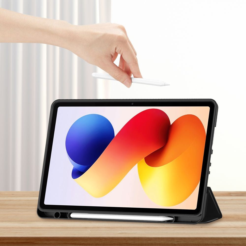 Schutzhülle mit Klappe für Xiaomi Redmi Pad 2 Pro, Tech-Protect SC Pen, Schwarz