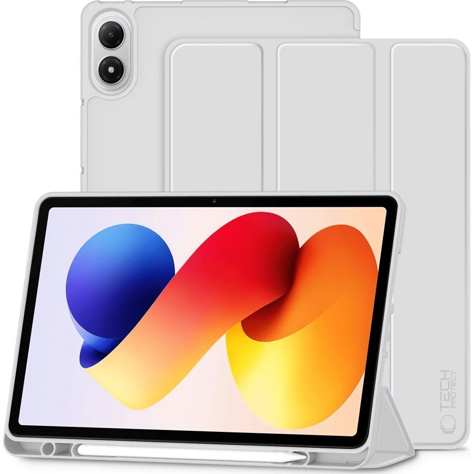 Schutzhülle mit Klappe für Xiaomi Redmi Pad 2 Pro, Tech-Protect SC Pen, Grau