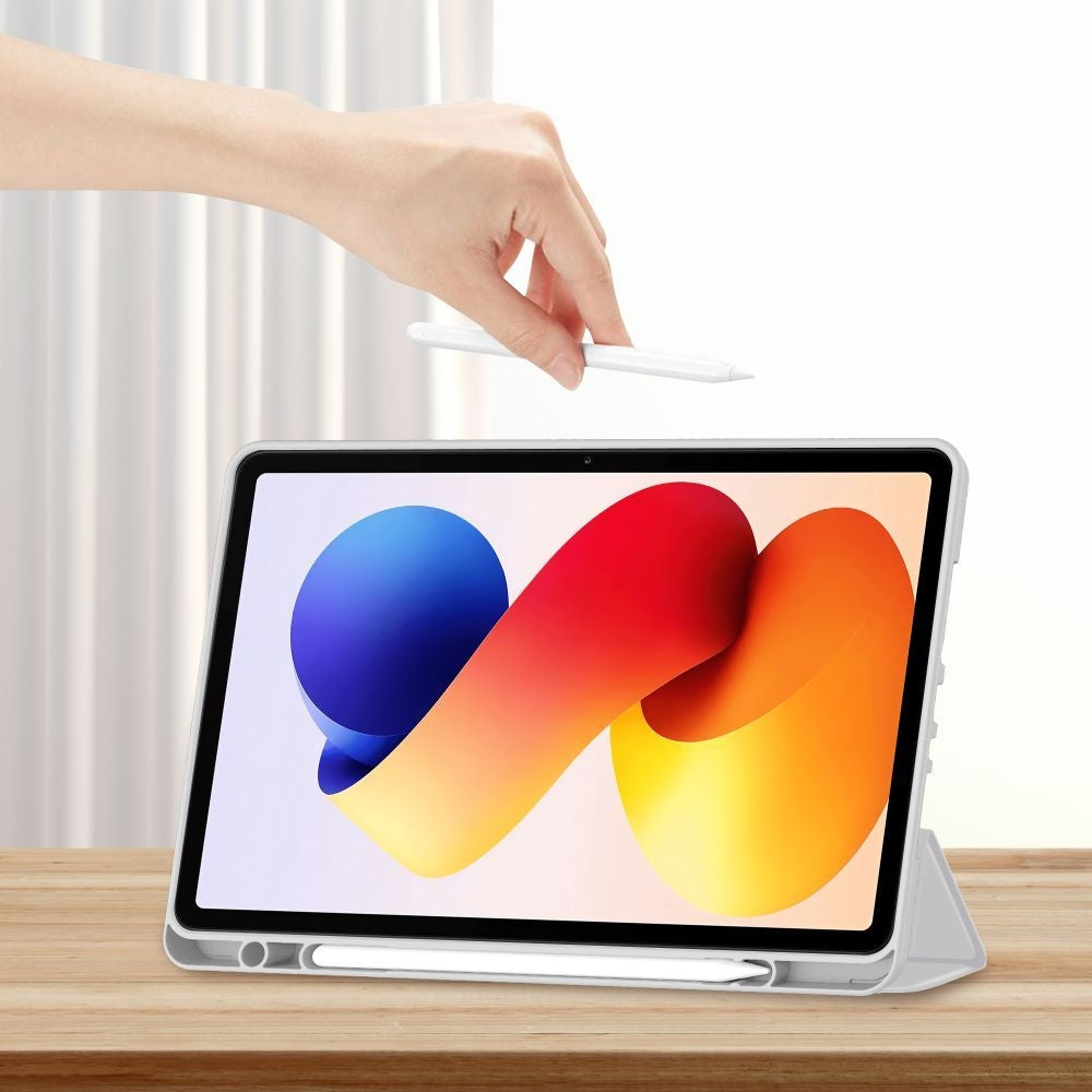 Schutzhülle mit Klappe für Xiaomi Redmi Pad 2 Pro, Tech-Protect SC Pen, Grau