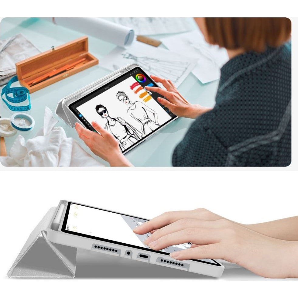 Schutzhülle mit Klappe für Xiaomi Redmi Pad 2 Pro, Tech-Protect SC Pen, Grau