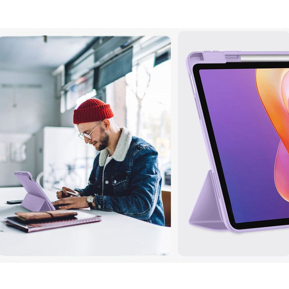 Schutzhülle mit Klappe für Xiaomi Redmi Pad 2, Tech-Protect SC Pen, Violett