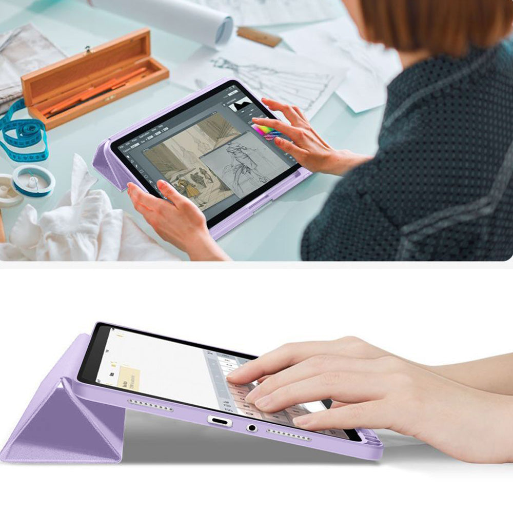 Schutzhülle mit Klappe für Xiaomi Redmi Pad 2, Tech-Protect SC Pen, Violett