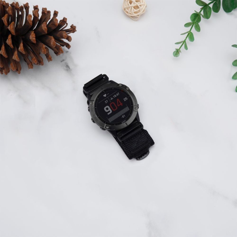 Armband für Garmin Fenix 8 (51 mm) / 7X Pro / 7X / 6X Pro, Tech-Protect Scout Pro, QuickFit 26 mm, Schwarz