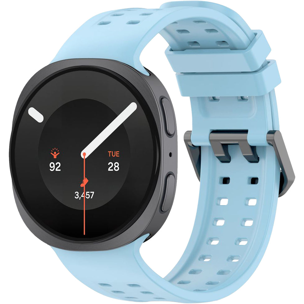 Perforiertes Armband für Galaxy Watch 9 40 mm / 44 mm / 8 40 mm / 44 mm / 8 Classic 46 mm, Tech-Protect Silicone Air, Blau