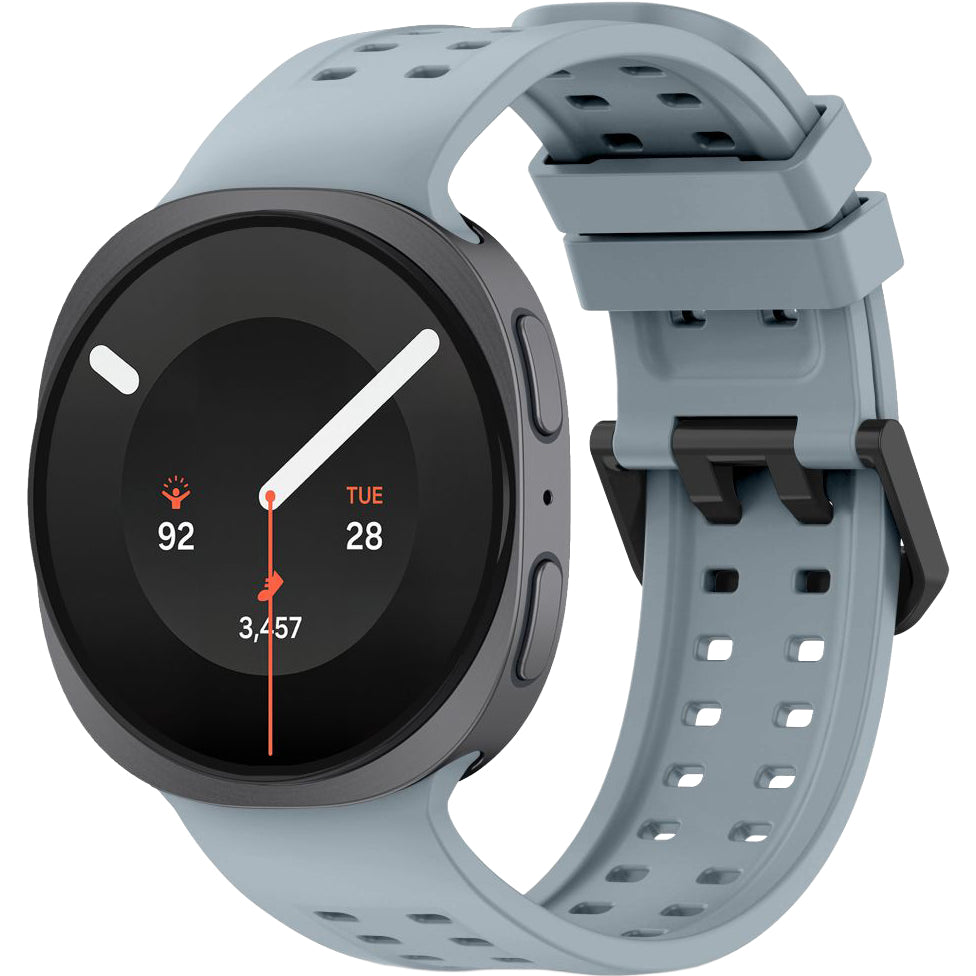 Perforiertes Armband für Galaxy Watch 9 40 mm / 44 mm / 8 40 mm / 44 mm / 8 Classic 46 mm, Tech-Protect Silicone Air, Grau