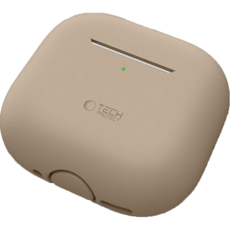 Schutzhülle für Apple AirPods 4, Tech-Protect Silicone, Beige