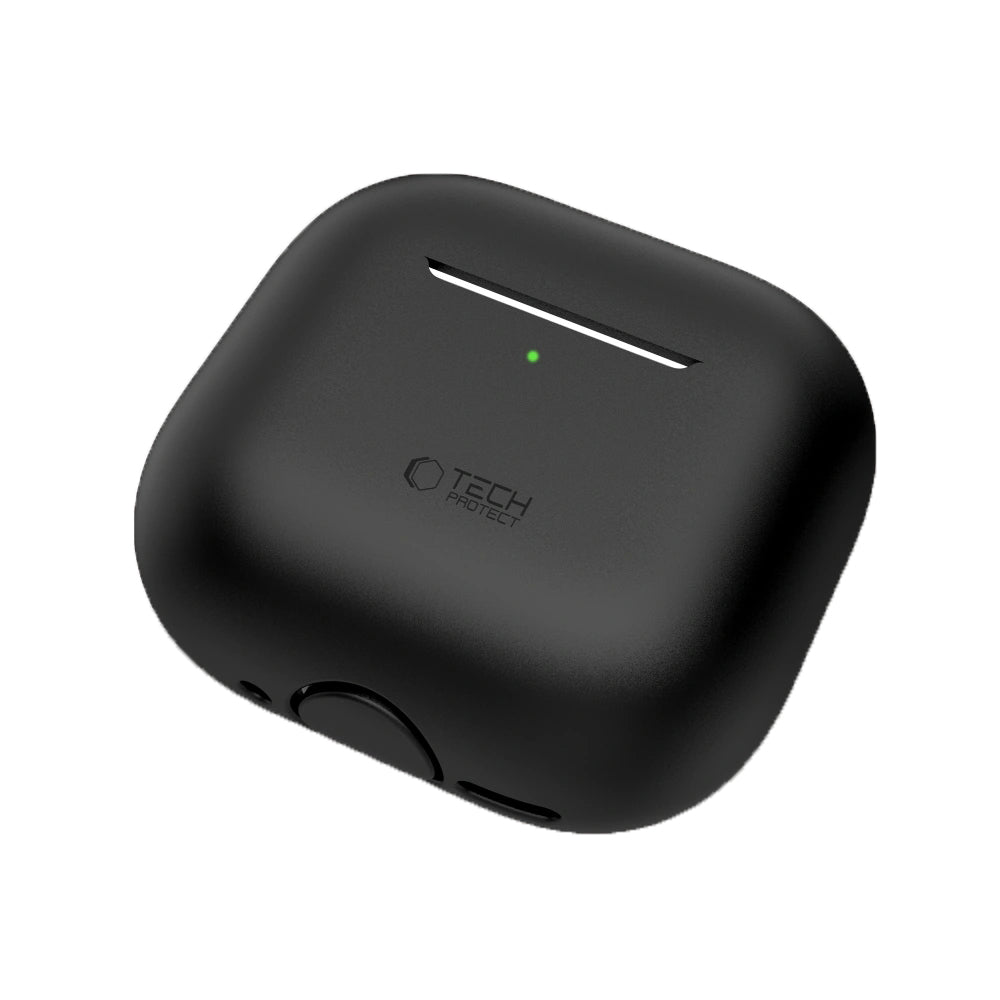 Schutzhülle für Apple AirPods 4, Tech-Protect Silicone, Schwarz