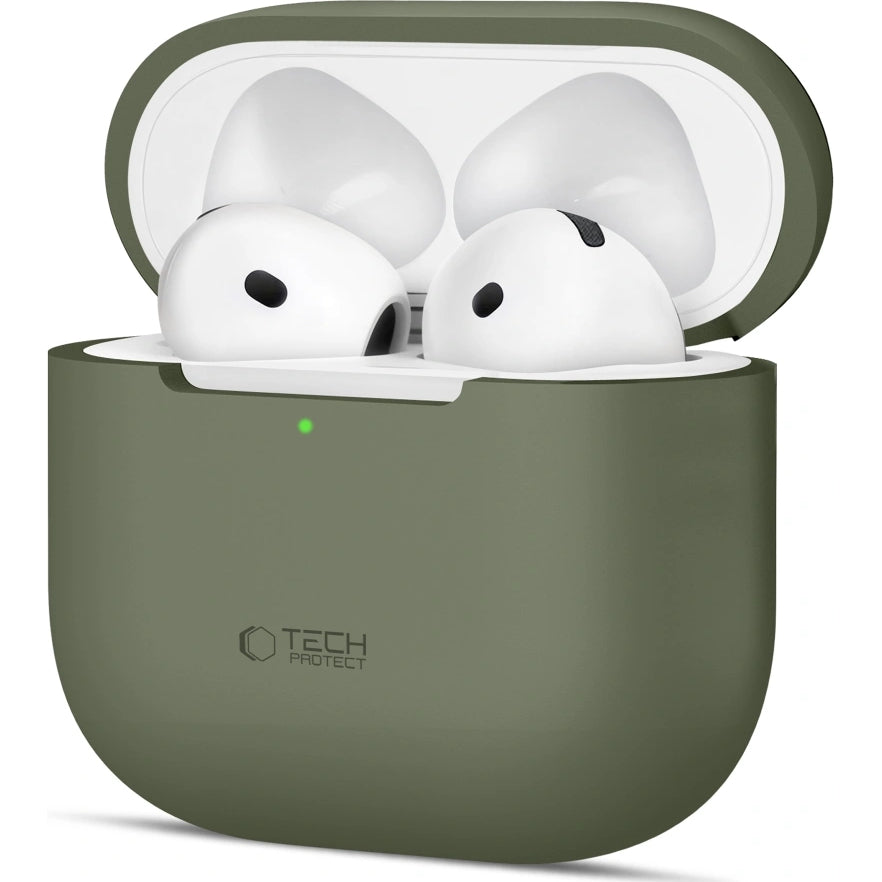 Schutzhülle für Apple AirPods 5 / 4, Tech-Protect Silicone, Grün