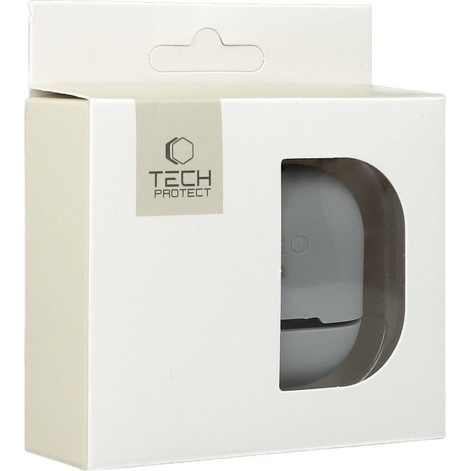 Schutzhülle für Apple AirPods 4, Tech-Protect Silicone, Grau