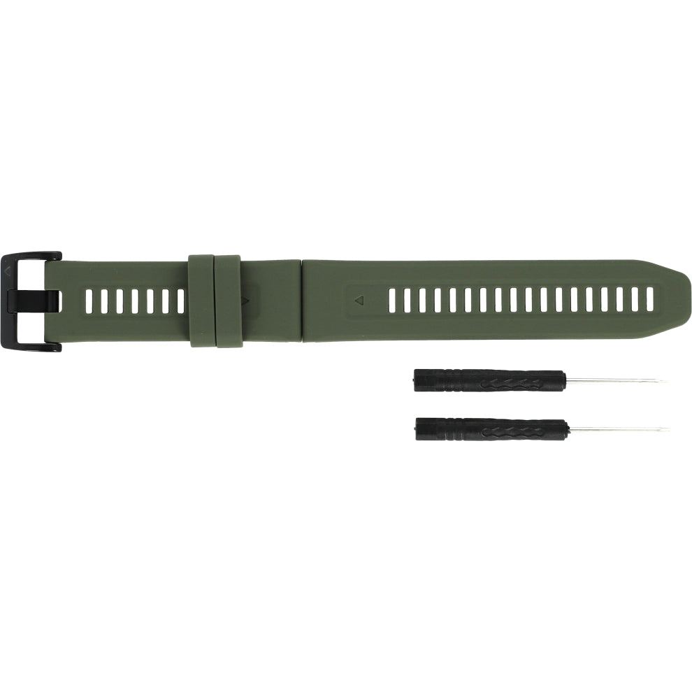 Armband für Garmin Fenix 8 (51 mm) / 7X Pro / 7X / 6X Pro, Tech-Protect Silicone, QuickFit 26 mm, Dunkelgrün