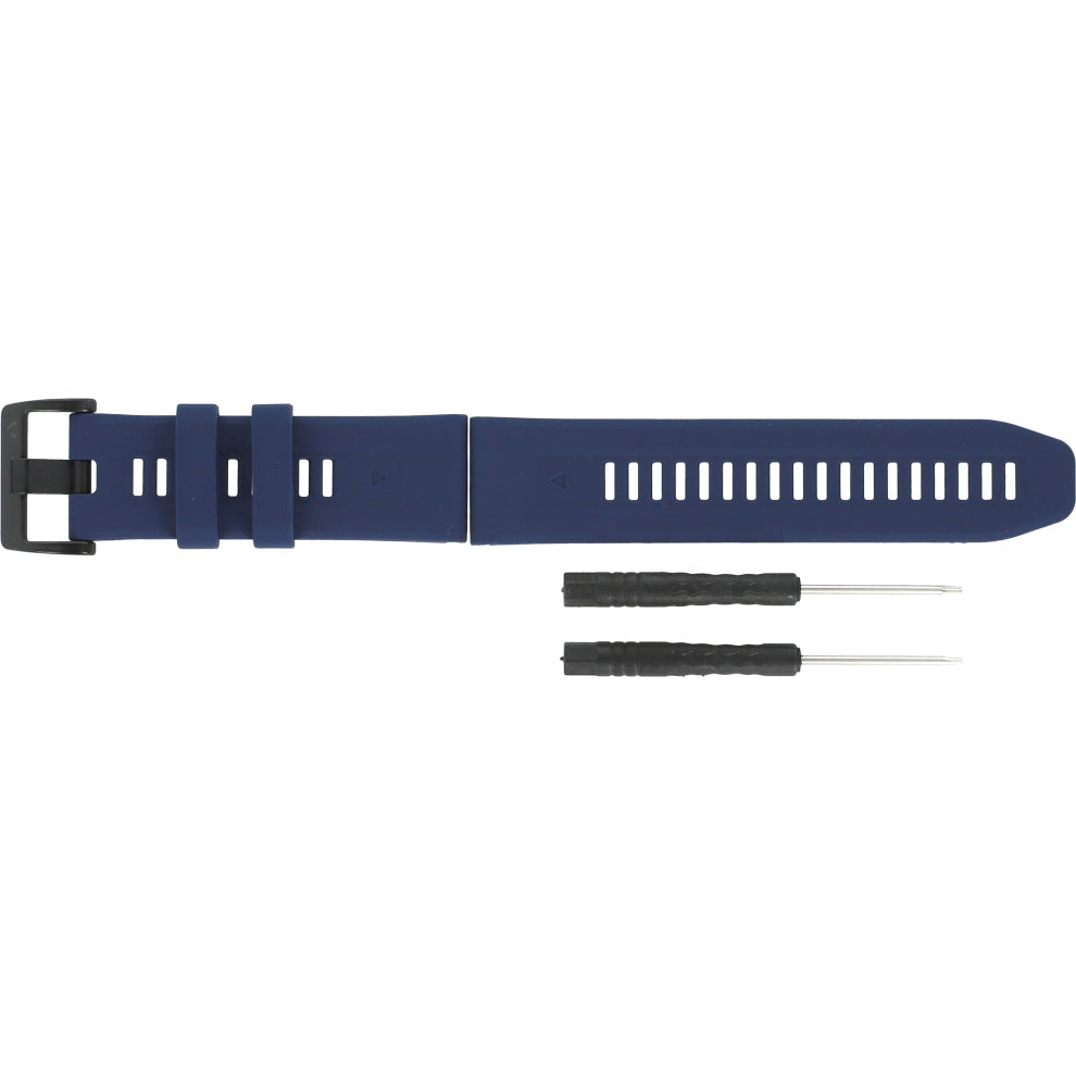 Armband für Garmin Fenix 8 (51 mm) / 7X Pro / 7X / 6X Pro, Tech-Protect Silicone, QuickFit 26 mm, Dunkelblau