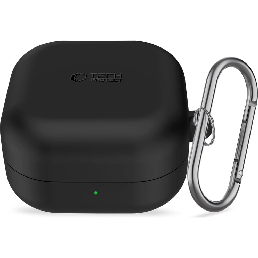 Schutzhülle für Galaxy Buds 4 / 4 Pro, Tech-Protect Silicone Hook, Schwarz