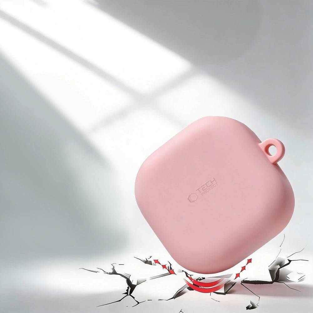 Schutzhülle für Galaxy Buds 4 / 4 Pro, Tech-Protect Silicone Hook, Rosa