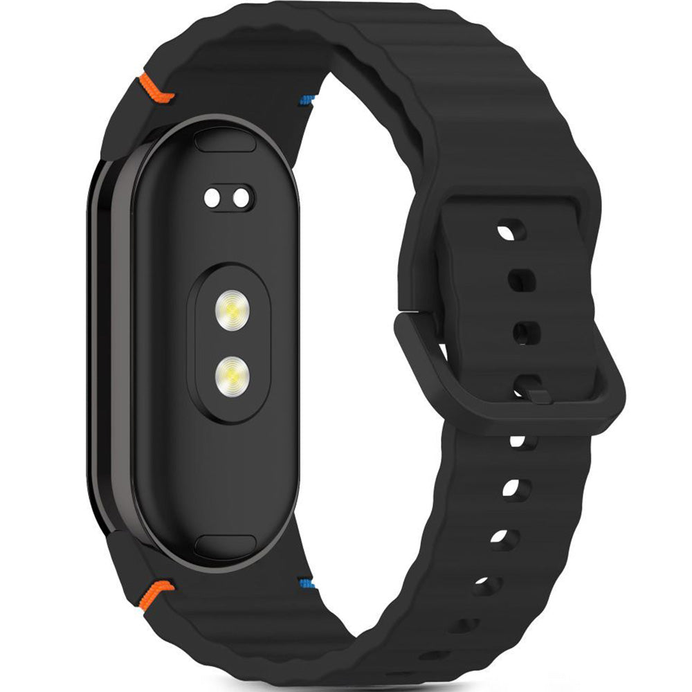 Armband für Xiaomi Smart Band 10 / 9 / 9 NFC / 8, Tech-Protect Silicone Sport, Schwarz