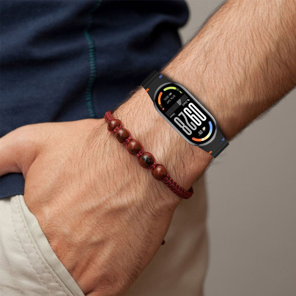 Armband für Xiaomi Smart Band 10 / 9 / 9 NFC / 8, Tech-Protect Silicone Sport, Schwarz