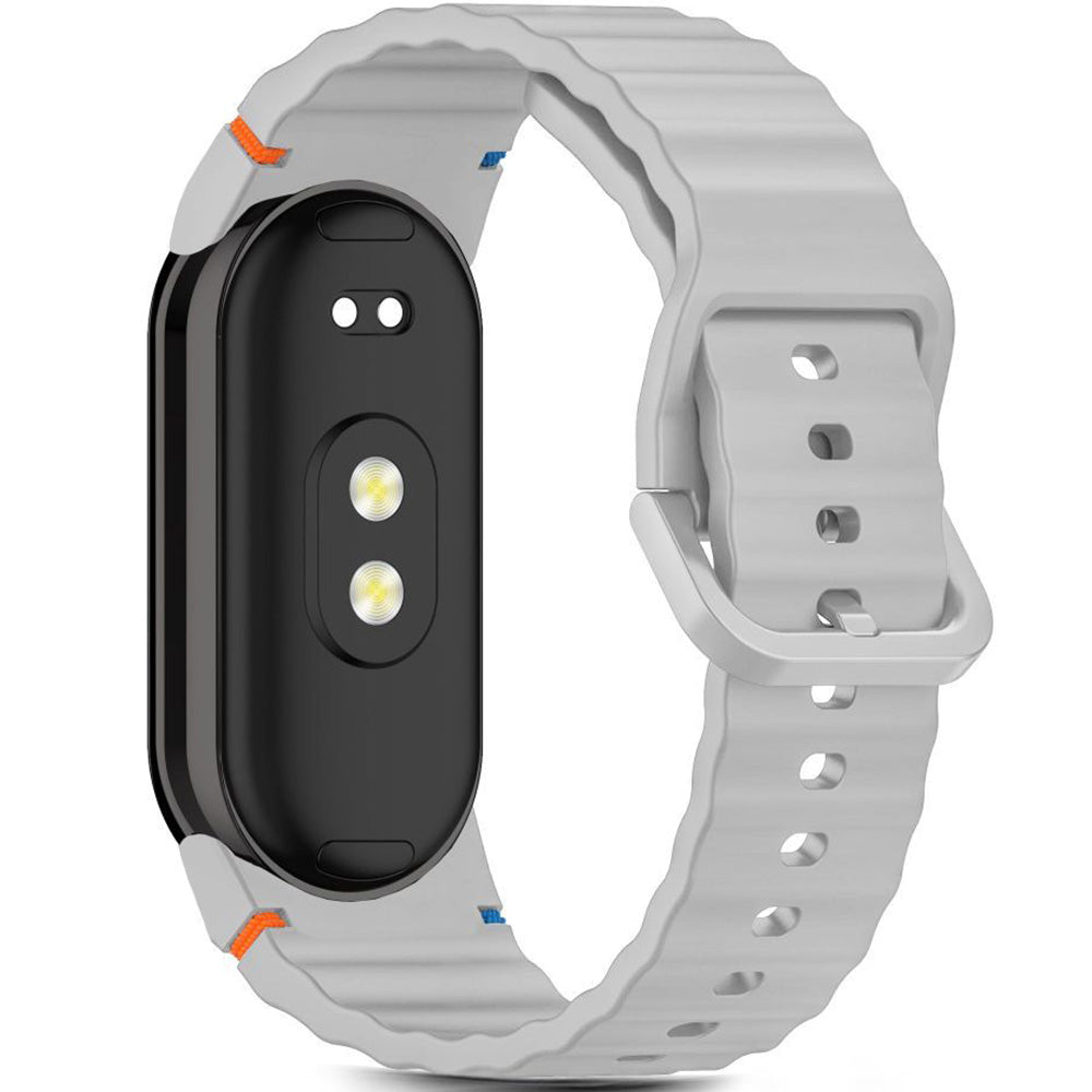 Armband für Xiaomi Smart Band 10 / 9 / 9 NFC / 8, Tech-Protect Silicone Sport, Grau