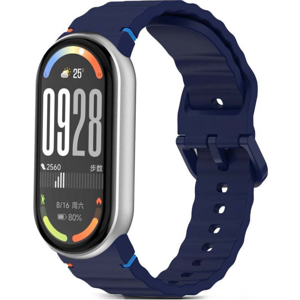 Armband für Xiaomi Smart Band 10 / 9 / 9 NFC / 8, Tech-Protect Silicone Sport, Dunkelblau