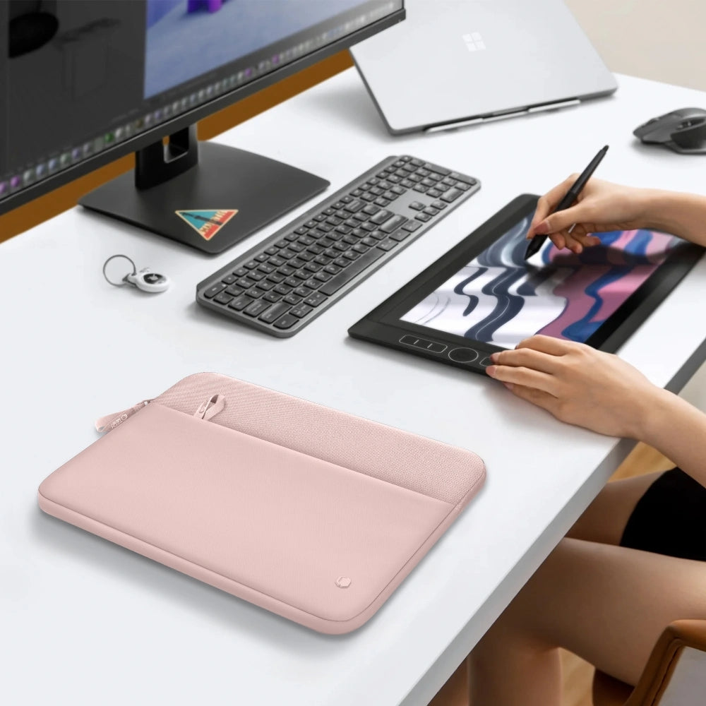 Universal Laptoptasche bis zu 13"-14", Tech-Protect Sleeve, Rosa