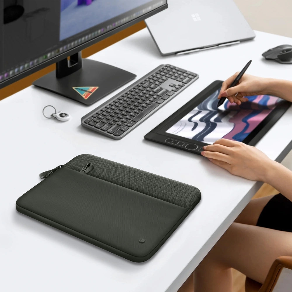 Universal Laptoptasche bis zu 15"-16", Tech-Protect Sleeve, Grün