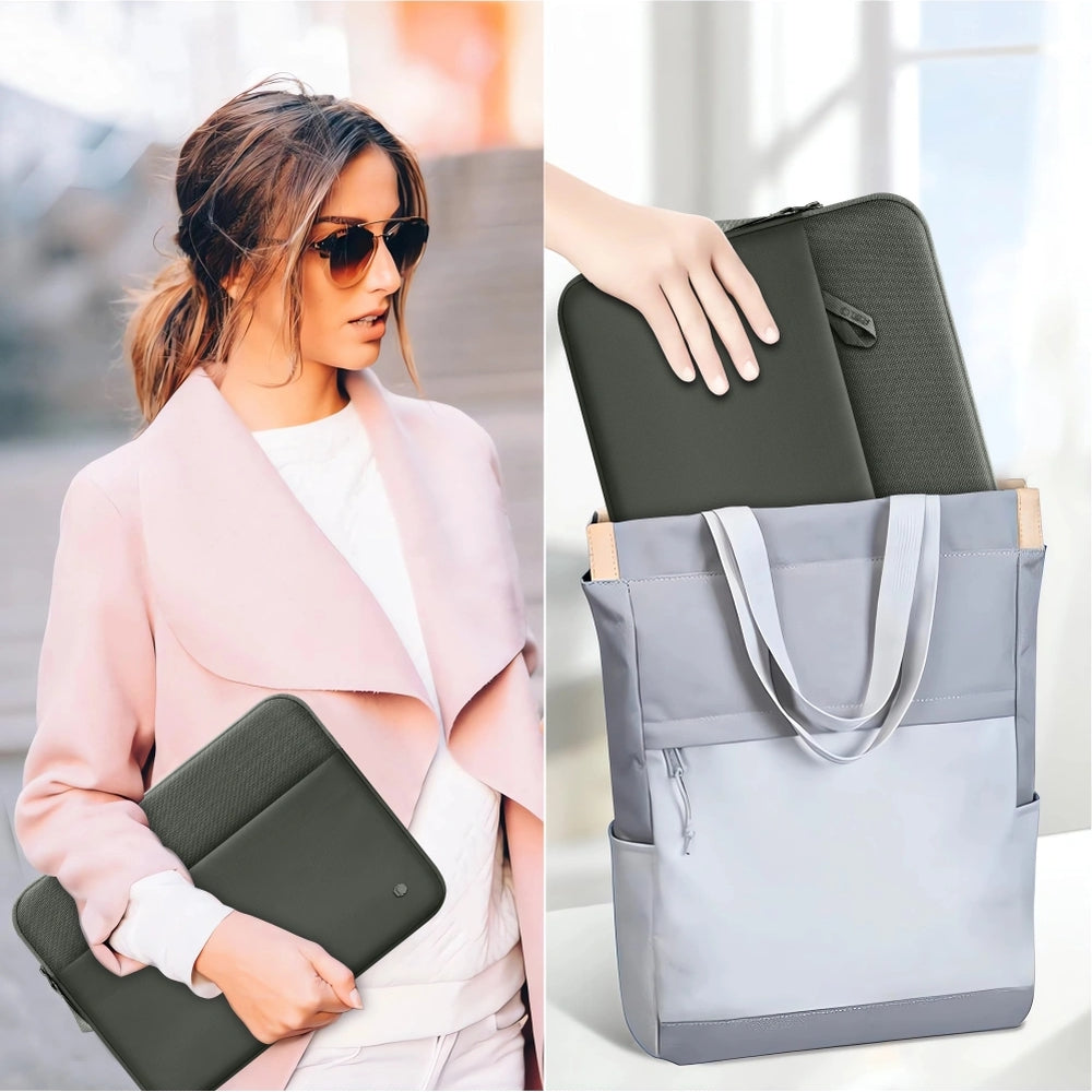 Universal Laptoptasche bis zu 15"-16", Tech-Protect Sleeve, Grün