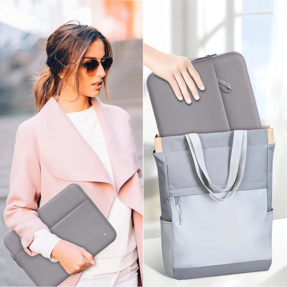 Universal Laptoptasche bis zu 15"-16", Tech-Protect Sleeve, Grau